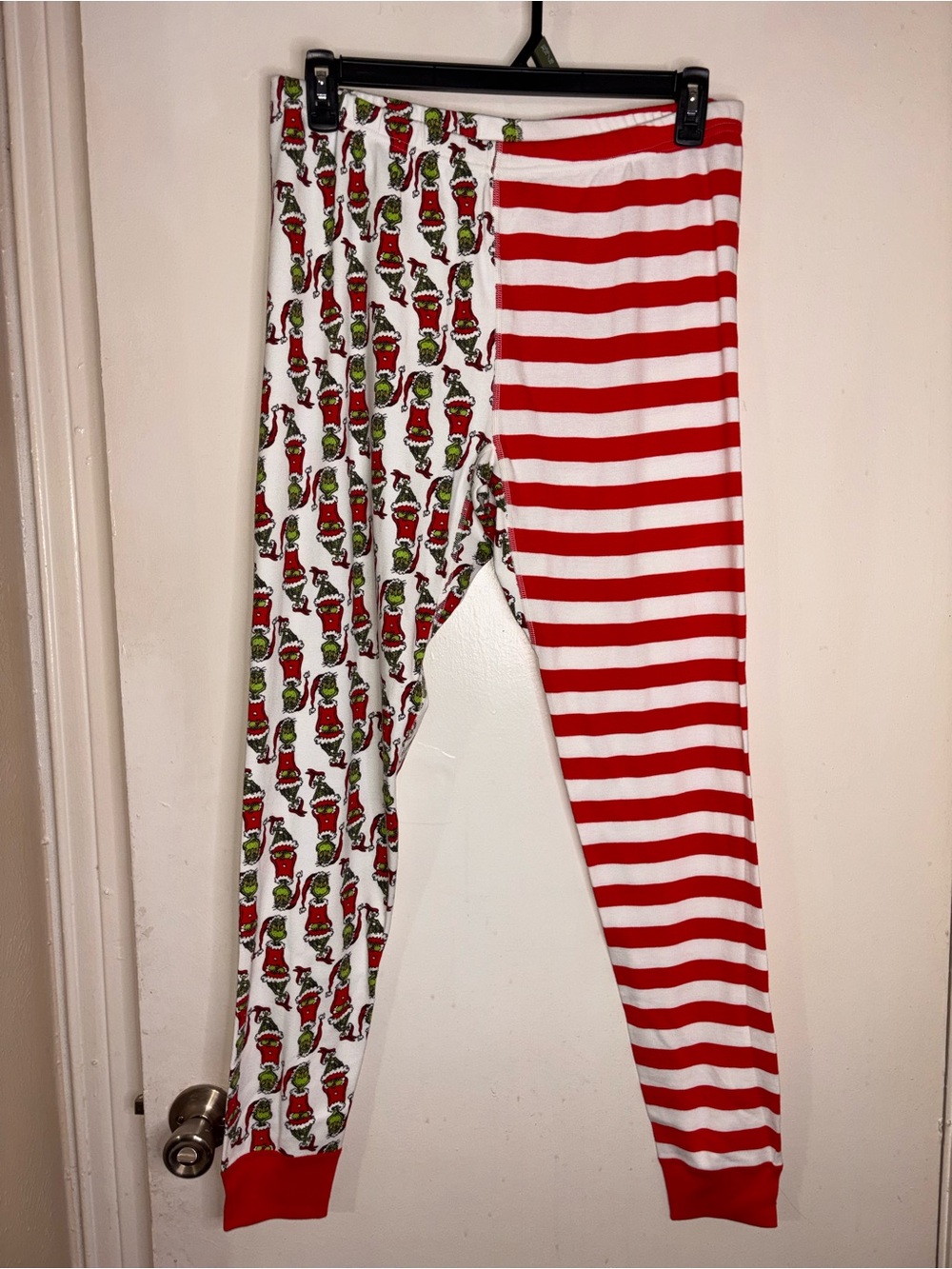 Hanna Andersson Red & White Grinch Stripe Pajama Bottoms